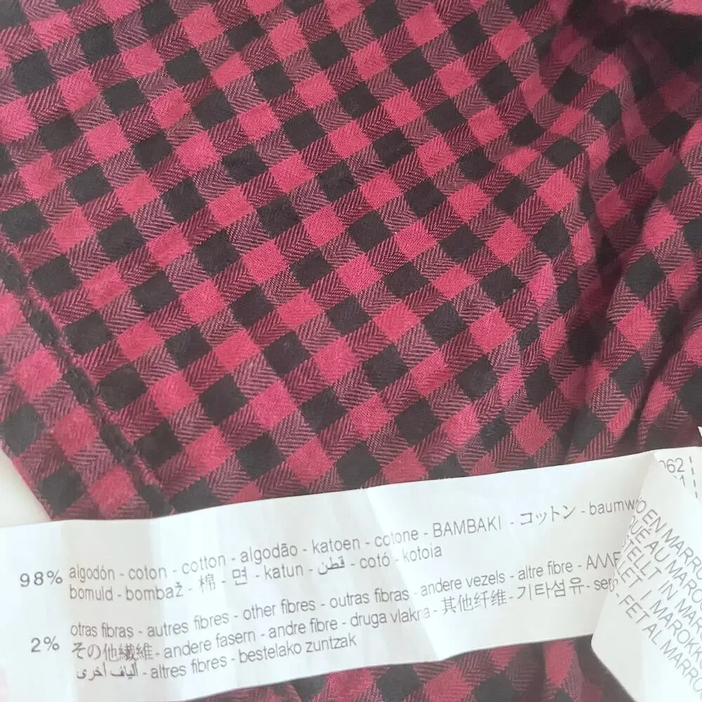 Zara girls gingham overall skirt 12-18 months